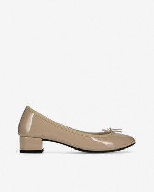 Repetto Camille sole rubber Ballerinas Damen Beige | 14053-IMBD