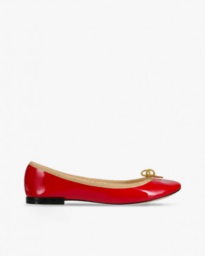 Repetto Cendrillon Ballerinas Damen Rot Hellgold | 91064-GRWK