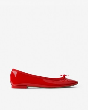 Repetto Cendrillon Vegan Ballerinas Damen Rot | 72810-HTIJ