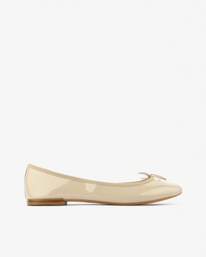 Repetto Cendrillon sole rubber Ballerinas Damen Beige | 04372-WRKT