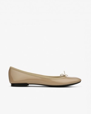 Repetto Cendrillon sole rubber Ballerinas Damen Beige | 78321-RKWN