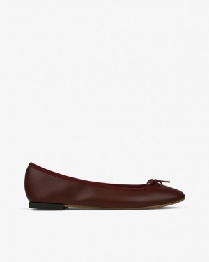 Repetto Cendrillon sole rubber Vegan Ballerinas Damen Rot | 57296-GZYJ