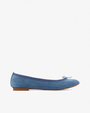 Repetto Cendrillon sole rubber Vegan Ballerinas Damen Hellblau | 06974-FPQV