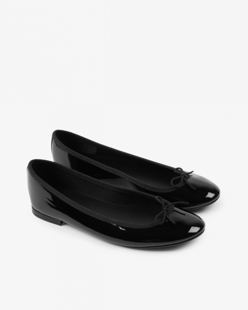 Repetto Cendrillon sole rubber Ballerinas Damen Schwarz | 73614-OTHQ