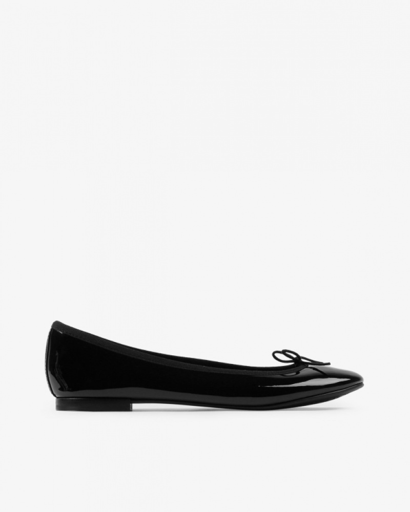 Repetto Cendrillon sole rubber Ballerinas Damen Schwarz | 73614-OTHQ