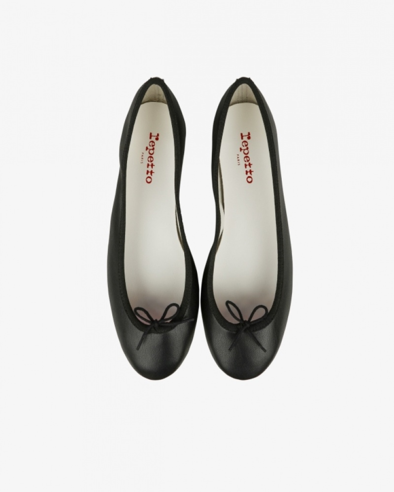 Repetto Cendrillon sole rubber Vegan Ballerinas Damen Schwarz | 86145-XOAK