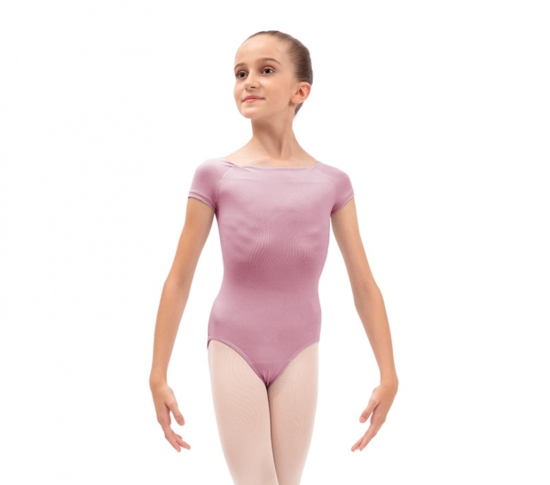 Repetto Kurzes sleeved Leotards Kinder Rosa | 45297-WBPY